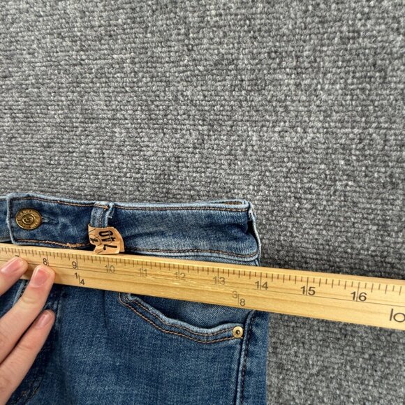 True Religion Halle Mid Rise Super Skinny Jeans Stretch Size 28x27.5 Blue Urban - Picture 15 of 15